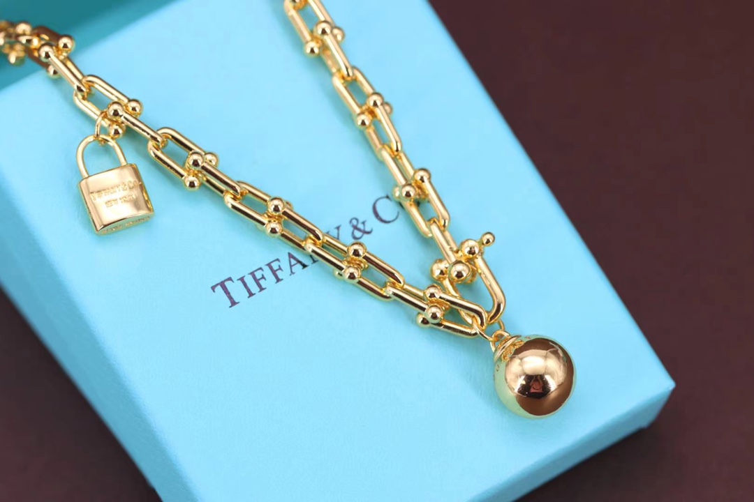 Tiffany & Co. Tiffany&Co. hardwear心锁圆球U型项链