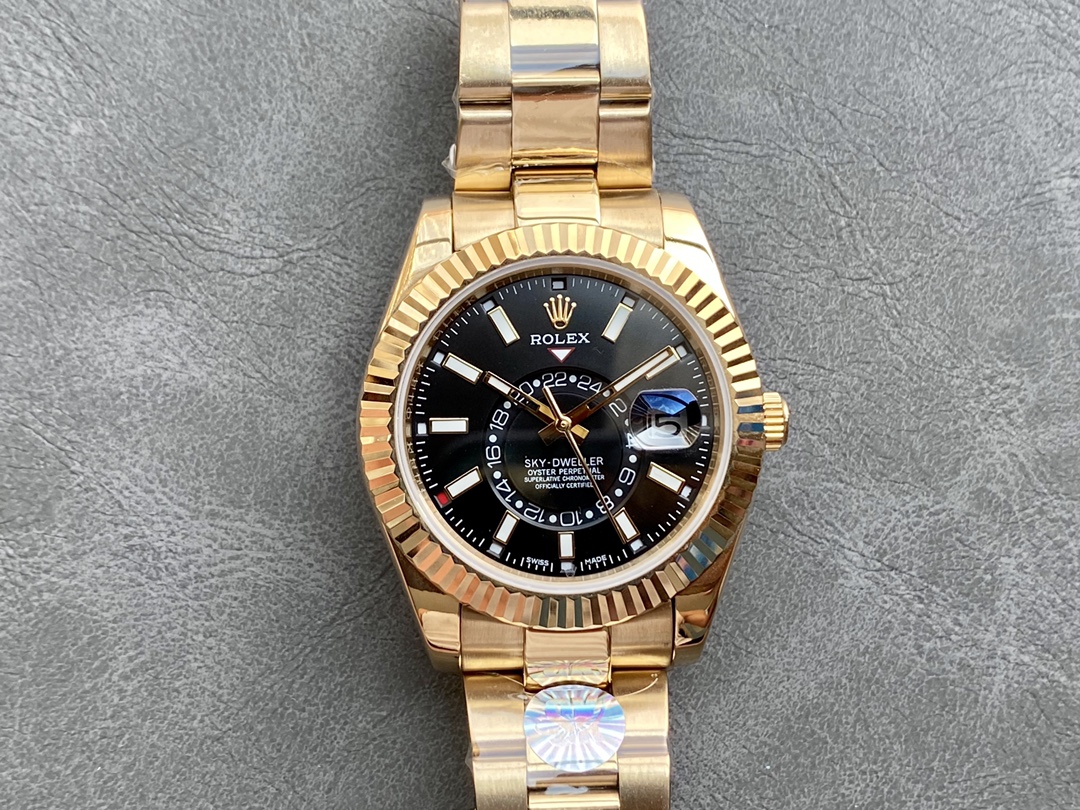 ロレックス SKY 天行者シリーズ 42mm 自動巻きダブルタイムゾーン腕時計