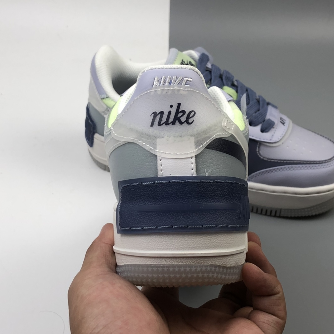 200 Nike Air Force 1 Shadow 空军一号轻量增高低帮百搭板鞋”拼接马卡龙” CK6561-001