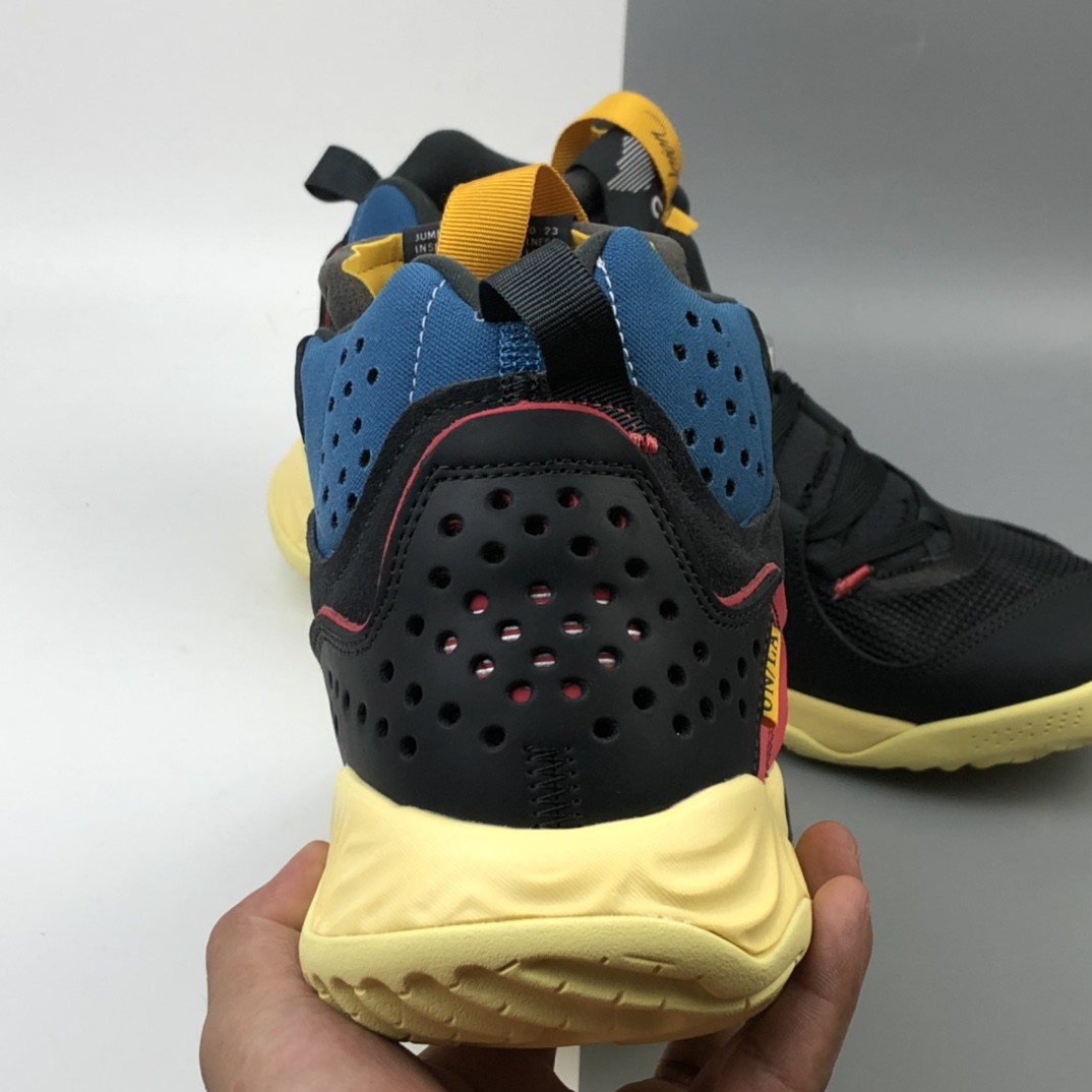 460 洛杉矶知名店铺Union LA x Air Jordan Delta React Mid”Off Noir”“黑蓝红棕黄”乔丹运动慢跑鞋 DA1951-001