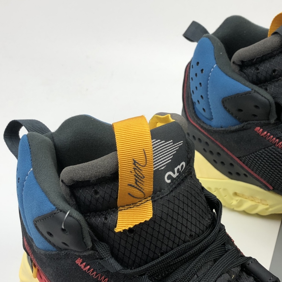 460 洛杉矶知名店铺Union LA x Air Jordan Delta React Mid”Off Noir”“黑蓝红棕黄”乔丹运动慢跑鞋 DA1951-001