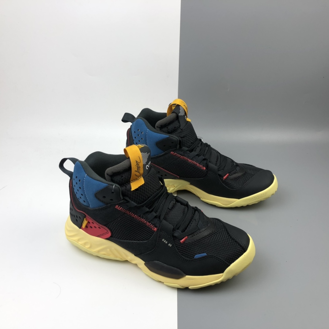 460 洛杉矶知名店铺Union LA x Air Jordan Delta React Mid”Off Noir”“黑蓝红棕黄”乔丹运动慢跑鞋 DA1951-001