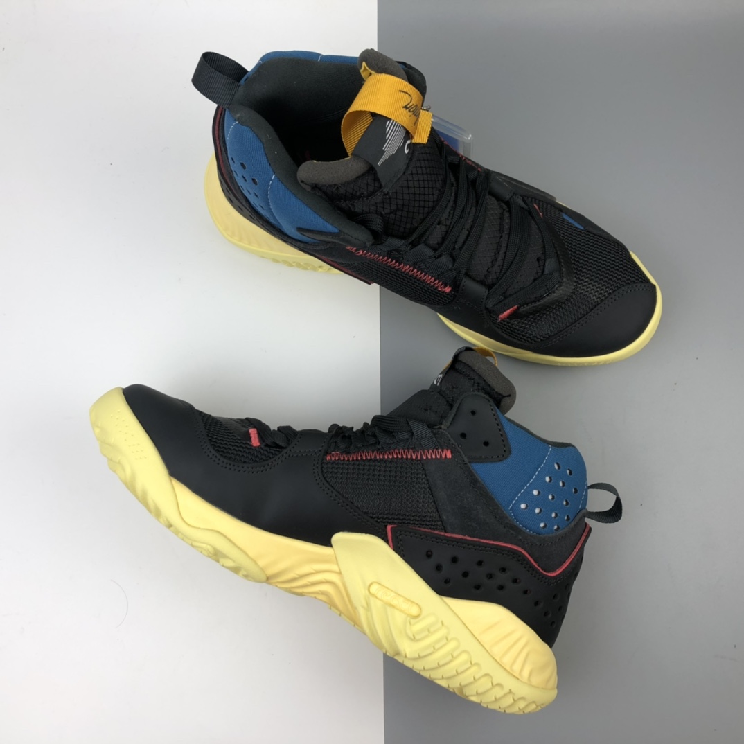 460 洛杉矶知名店铺Union LA x Air Jordan Delta React Mid”Off Noir”“黑蓝红棕黄”乔丹运动慢跑鞋 DA1951-001