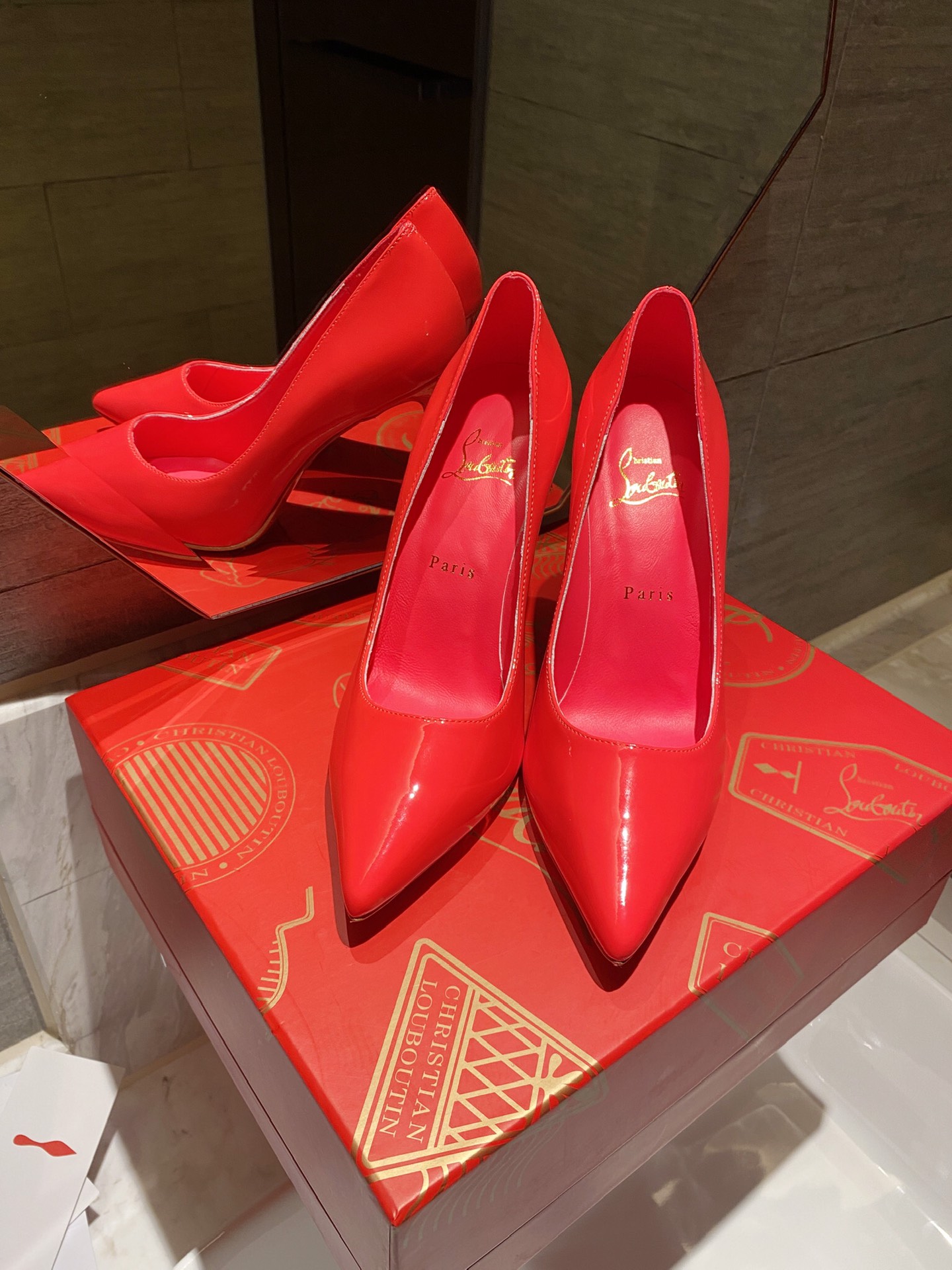 NO:224886,◣Light plate patent leather series◢ ◤Customized rose red details◥, high heels, high heels19860909◣光板漆皮系列◢ ◤定做玫红细节◥,高跟鞋,high heels,Women's Shoes