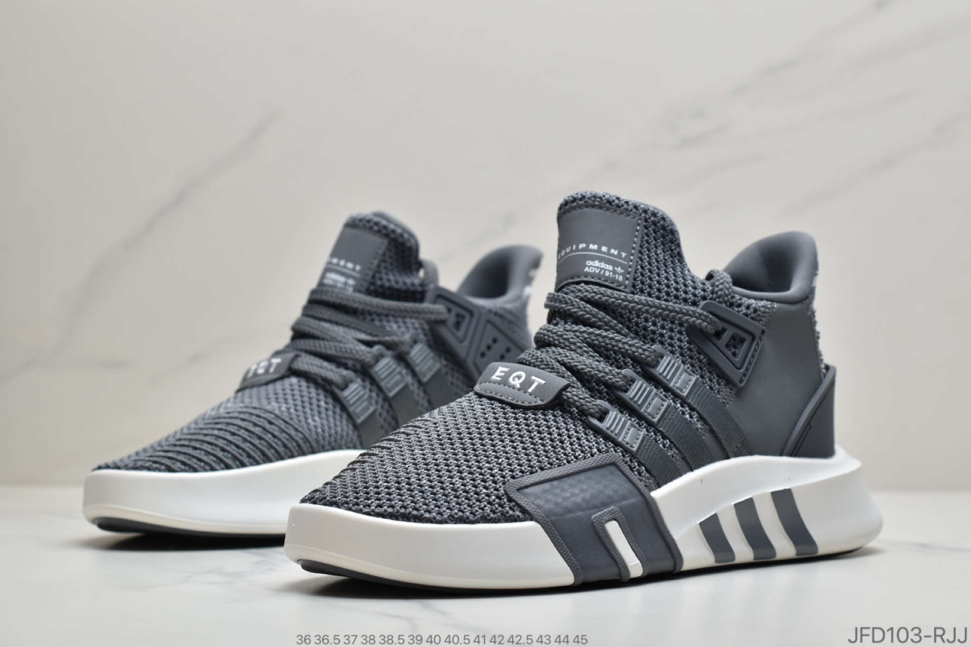 170 公司级三叶草adidas EQT BASK ADV支撑者系列 针织轻便复古慢跑鞋EE5050