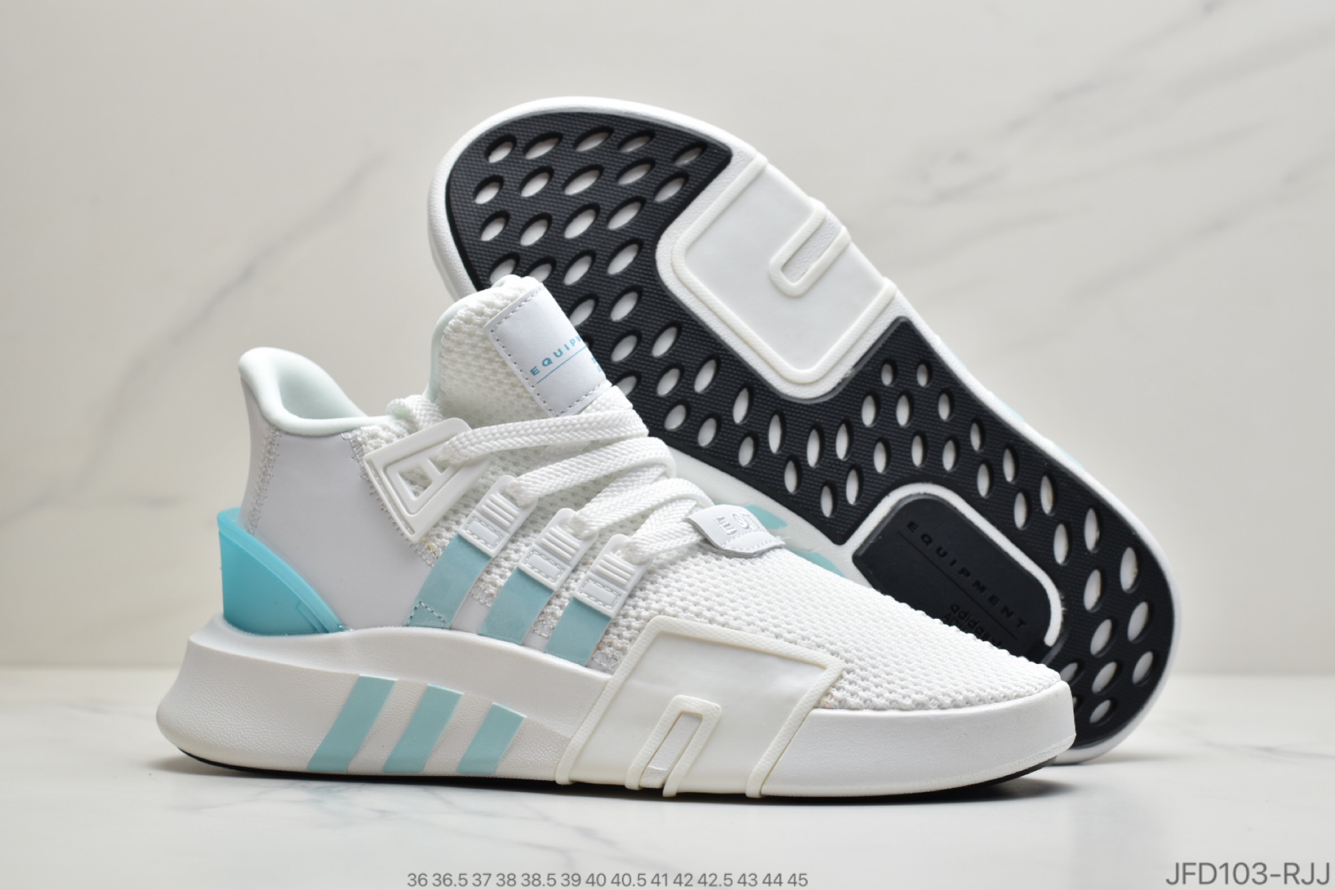 170 公司级三叶草adidas EQT BASK ADV支撑者系列 针织轻便复古慢跑鞋 FU9677