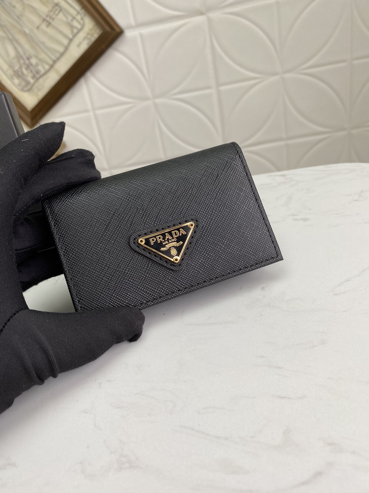 PRADA 男性用カードケース - イタリア製の高品質レザー