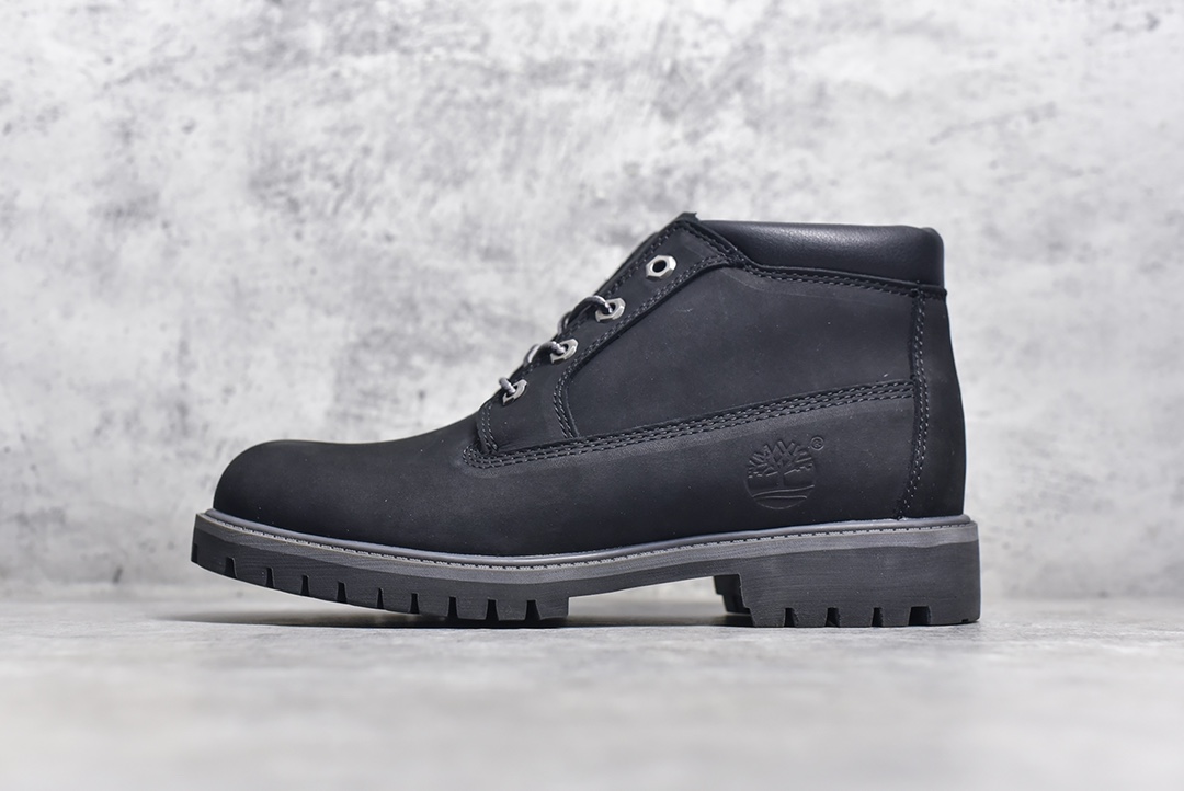 Timberland Fatigue Chukka Nubuck Boots经典户外短筒百搭工装马丁靴“全黑武士” TB032085-001