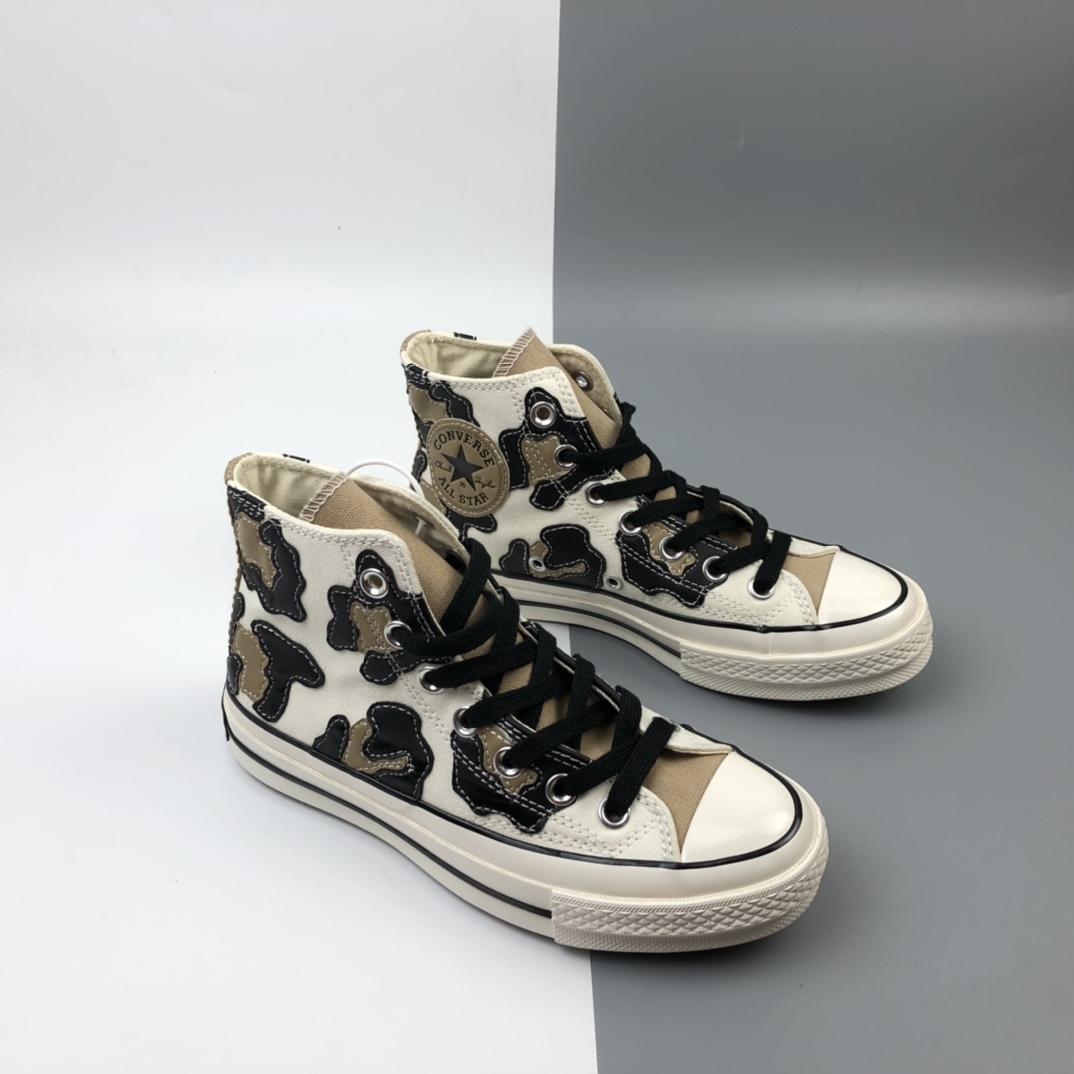 160 Converse Chuck 70 奶牛花纹高帮休闲板鞋 168904C