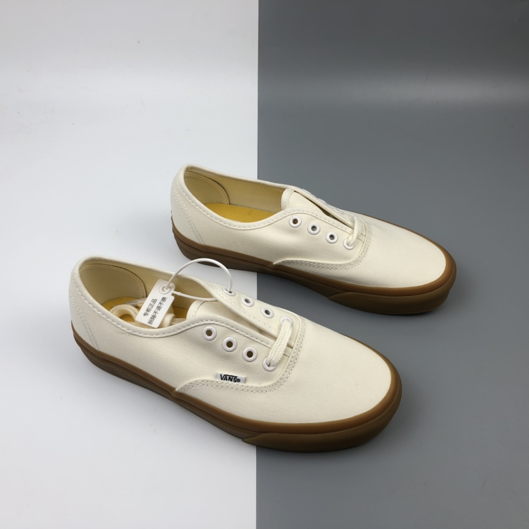 140 Vans Authentic Lx 半月包头生胶底米白帆布滑板鞋 VN0A2Z5L18G