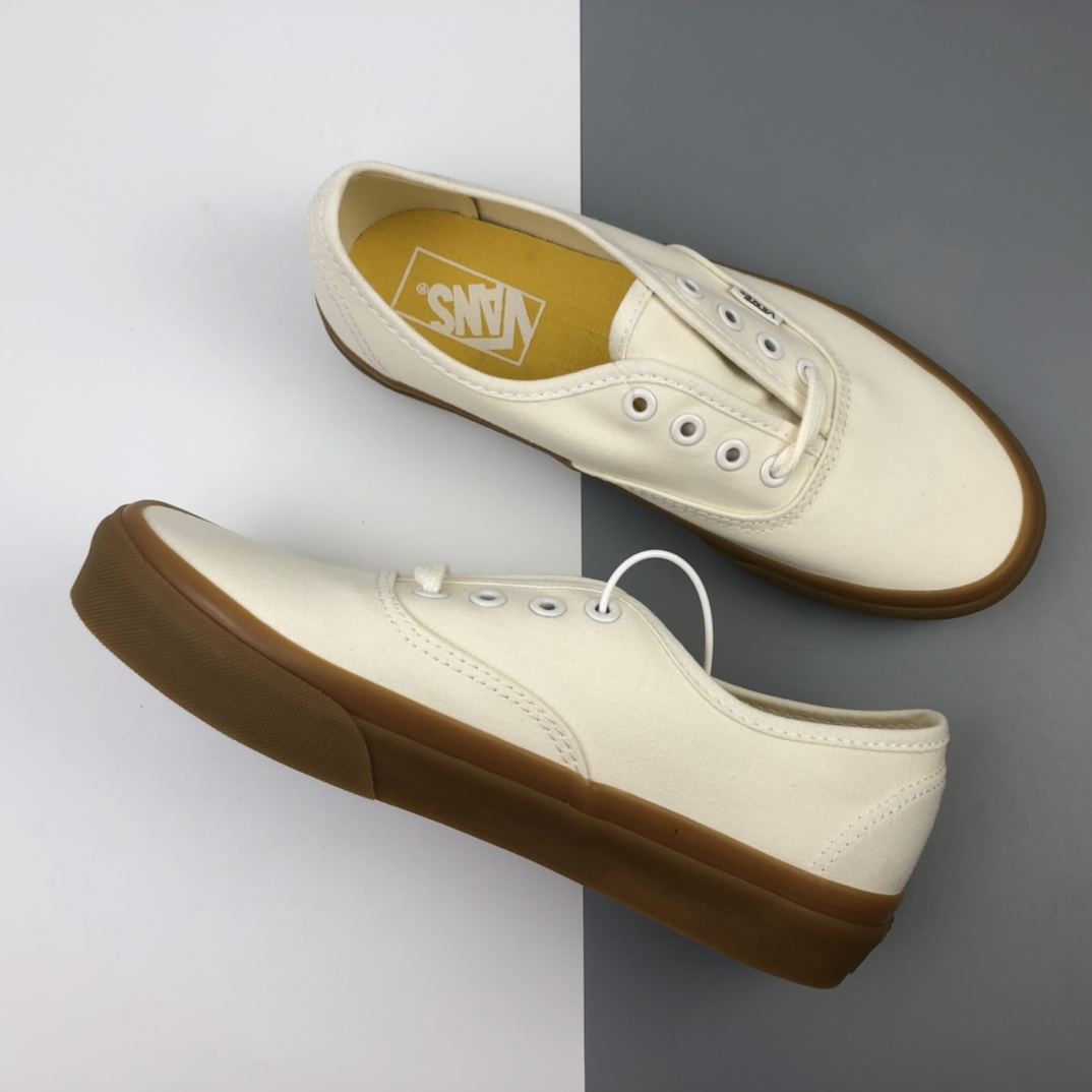 140 Vans Authentic Lx 半月包头生胶底米白帆布滑板鞋 VN0A2Z5L18G