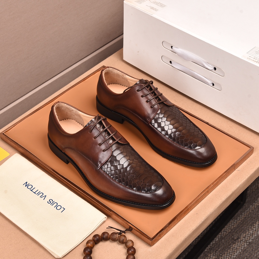 High Quality Designer
 Louis Vuitton Shoes Plain Toe Best Luxury Replica
 Calfskin Cowhide