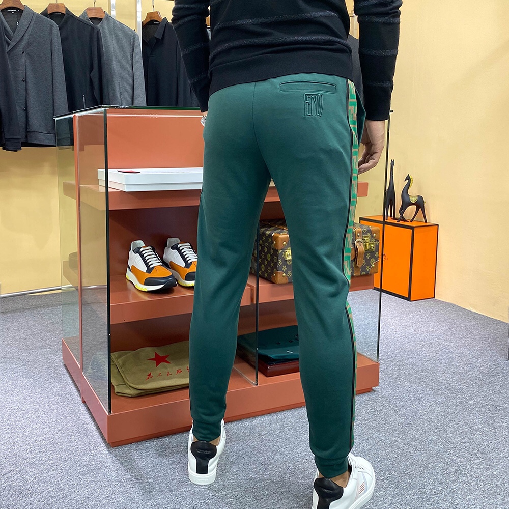 97芬迪/fen*di939620年秋季高端休闲长裤 2020专柜原版休闲裤子
