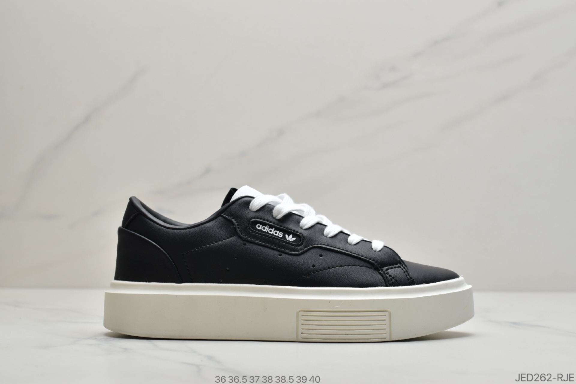 150 公司级Adidas SLEEK Super W 三叶草校园松糕厚底板鞋EE4519