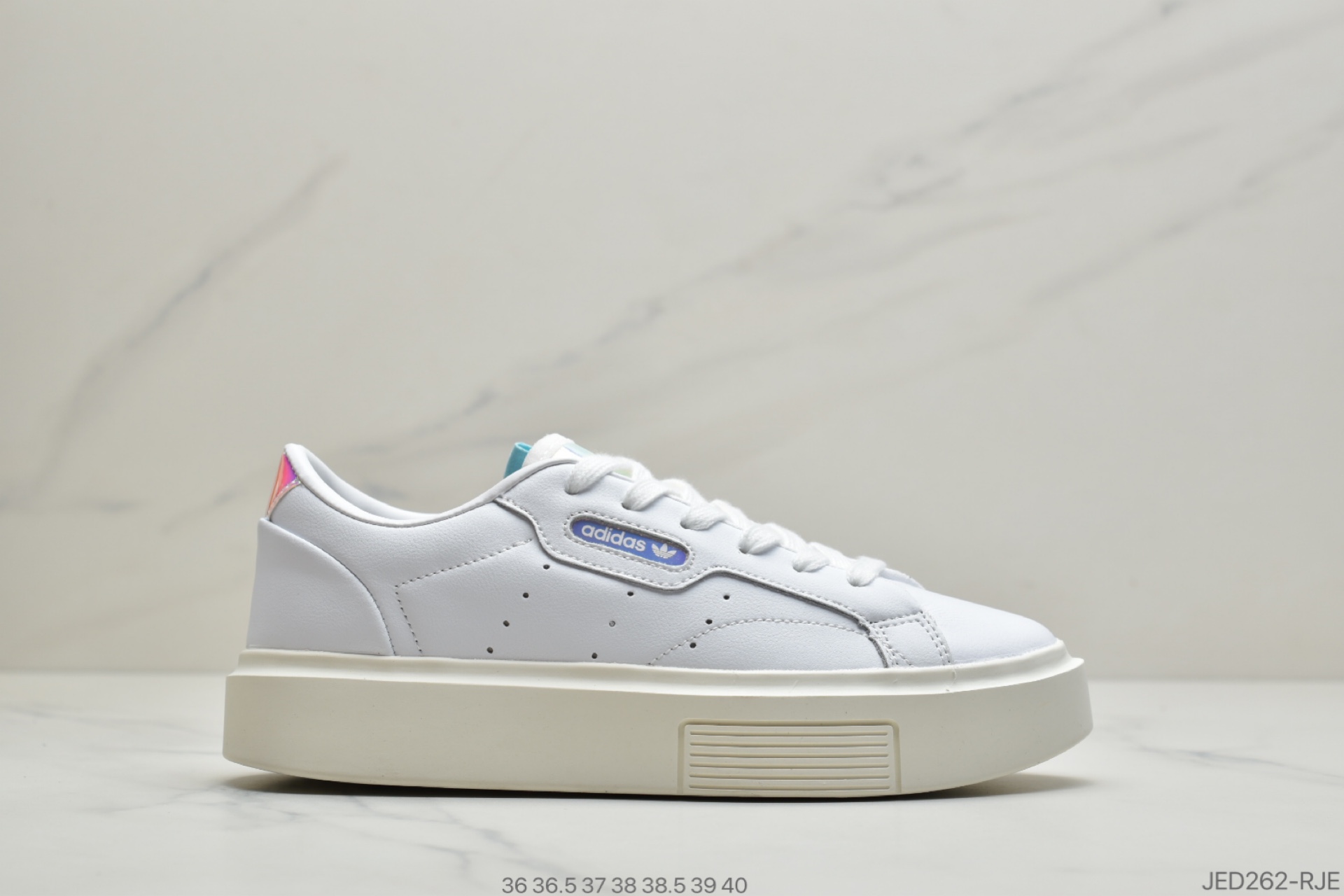 150 公司级Adidas SLEEK Super W 三叶草校园松糕厚底板鞋EE4519