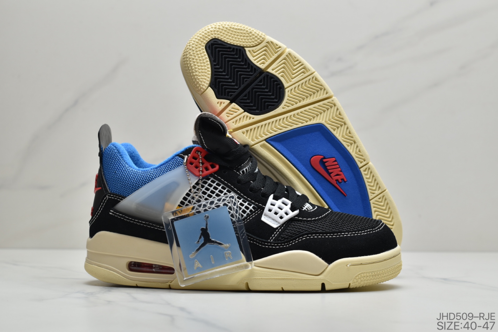 190 公司级洛杉矶知名店铺Union LA x Nike Air Jordan 4 Retro SP”Off Noir”迈克尔·乔丹DC9533-001