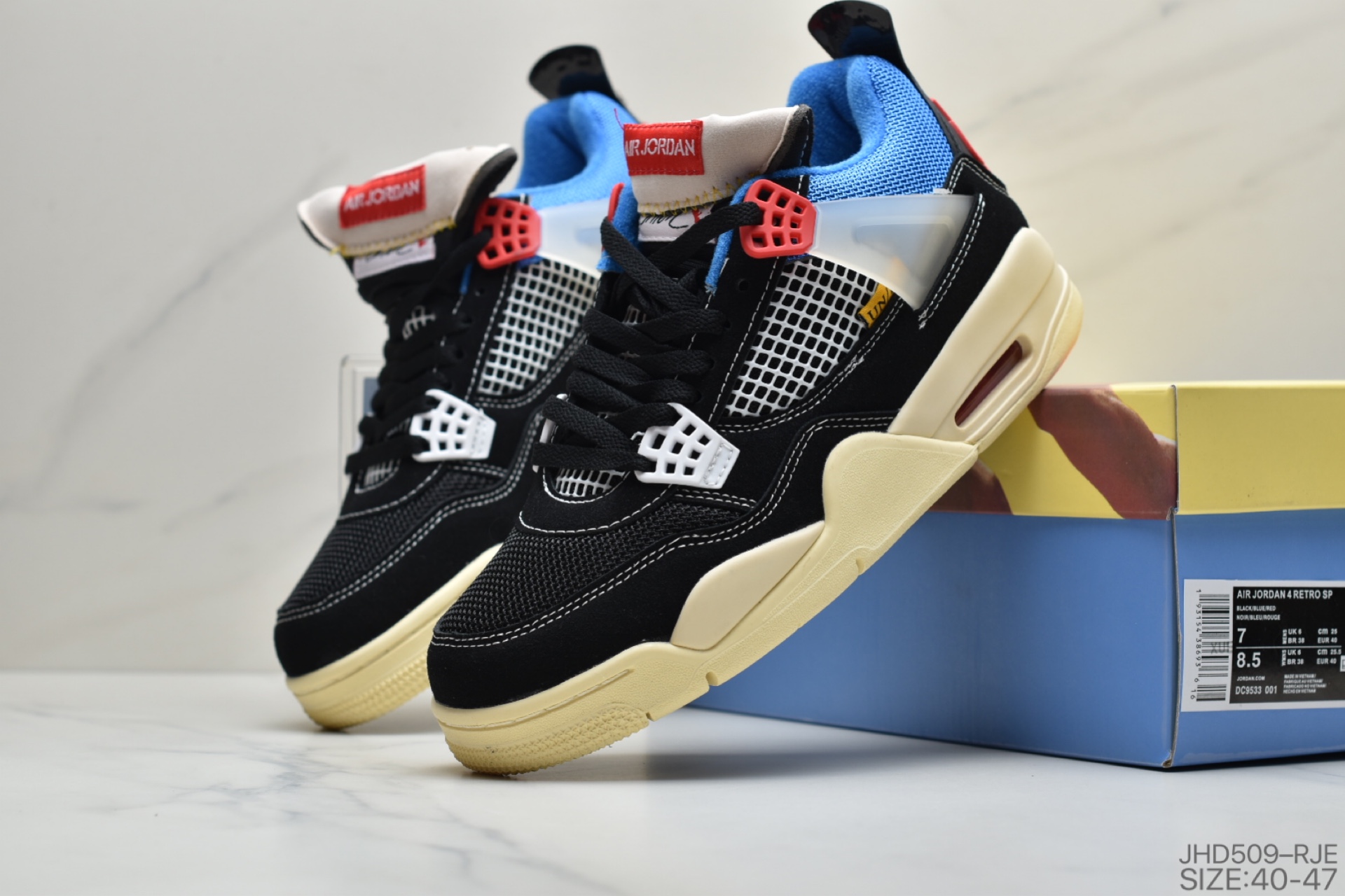 190 公司级洛杉矶知名店铺Union LA x Nike Air Jordan 4 Retro SP”Off Noir”迈克尔·乔丹DC9533-001