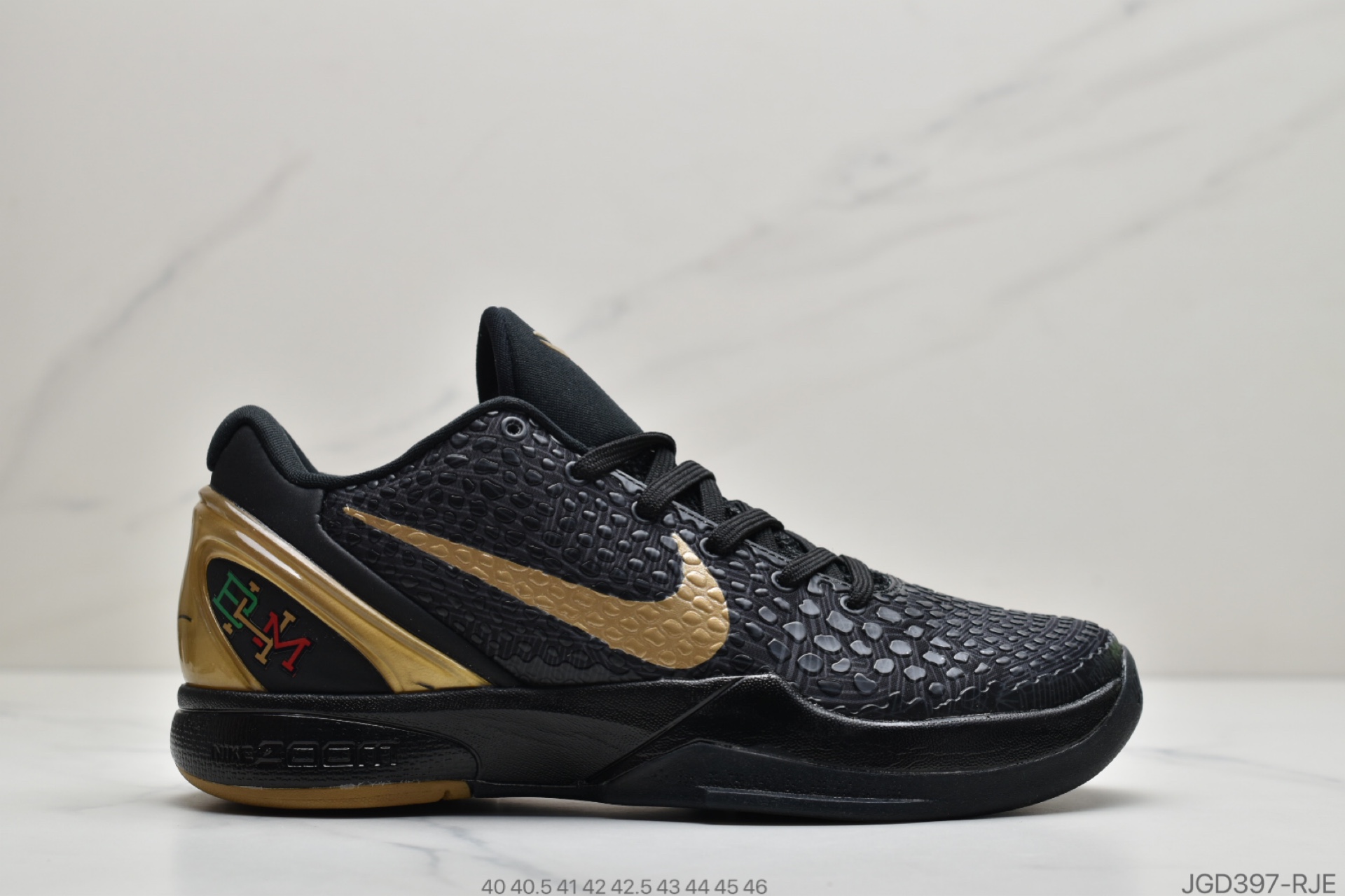180 公司级 耐克 NIKEKobe6Protro“”Del Sol”BM黑曼巴首发专业实战篮球鞋CW2190-001