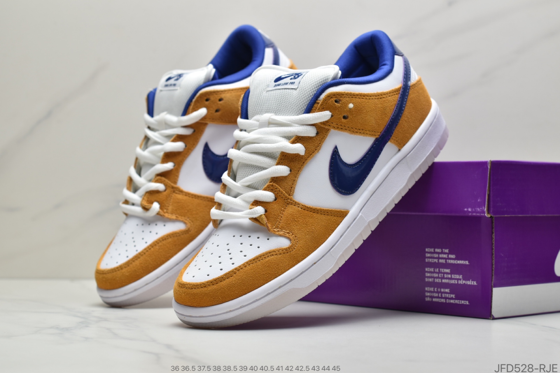 170 公司级 Nk SB Dunk Low Laser Orange 湖人紫金配色进口皮料 BQ6817-800