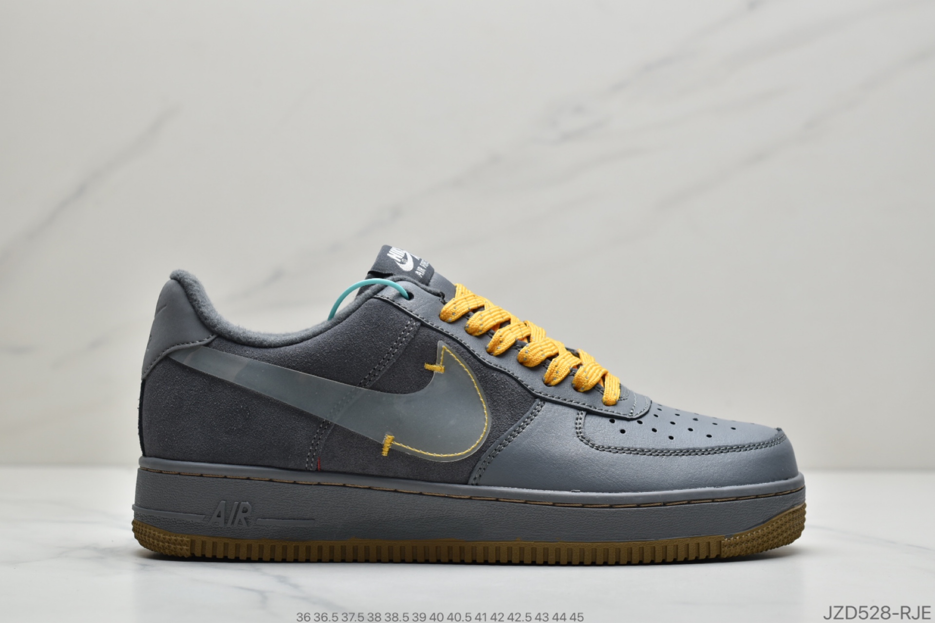 140 公司级耐克 Nike Air Force 1 解构灰黄拼接 CQ6367-001