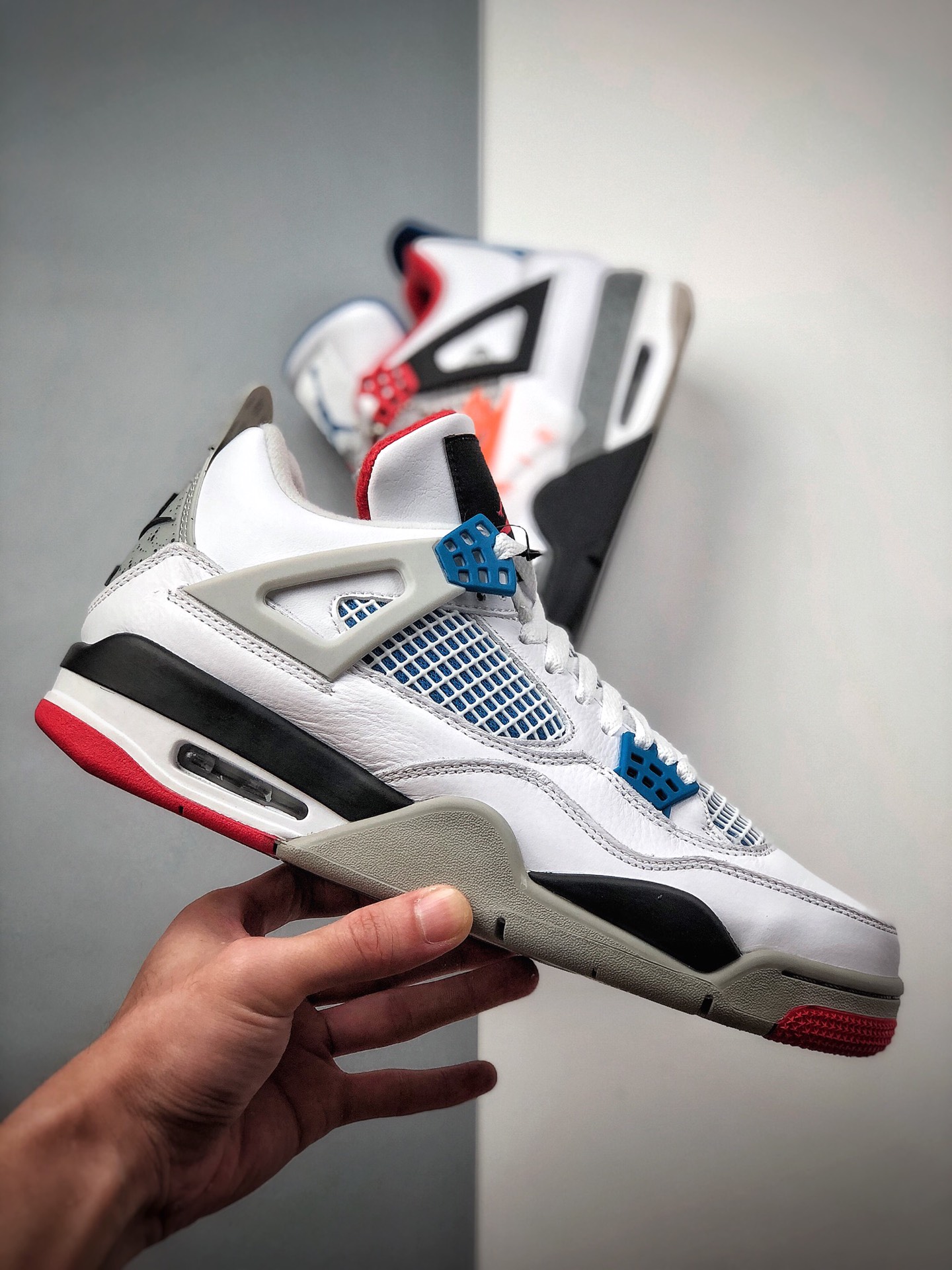 520 纯原 Air Jordan 4 SE What the 4 红蓝鸳鸯 CI1184-146