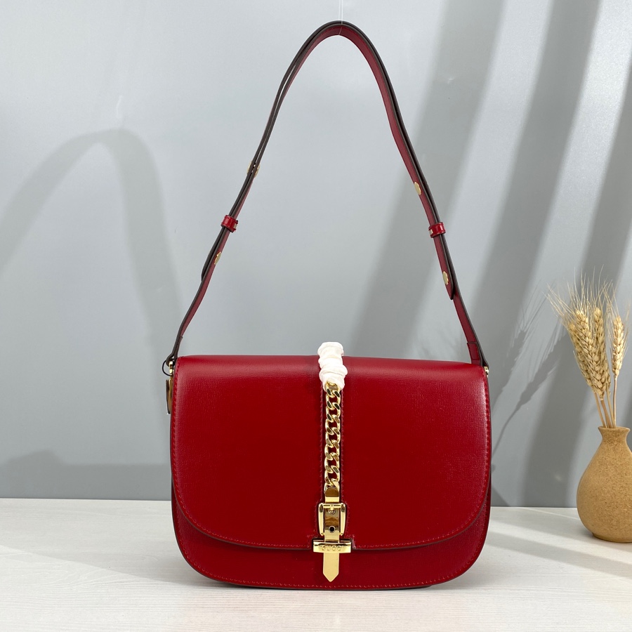 CHANEL CC Mini Matelasse Chain Shoulder Bag Leather Red GHW Vintage 696RK682