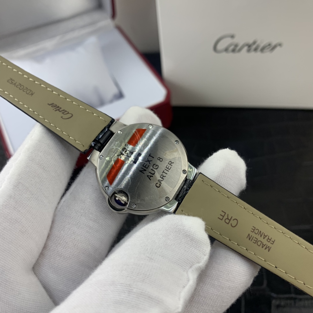 Cartier 皇家 卡地亚蓝气球系列月相镶钻女表