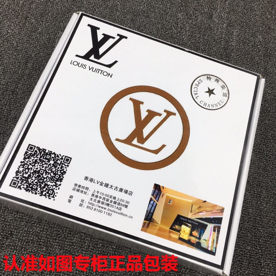 LV.易路威登 黑格 咖啡格 老花 皮底 进口头层牛皮 国外专柜有同款