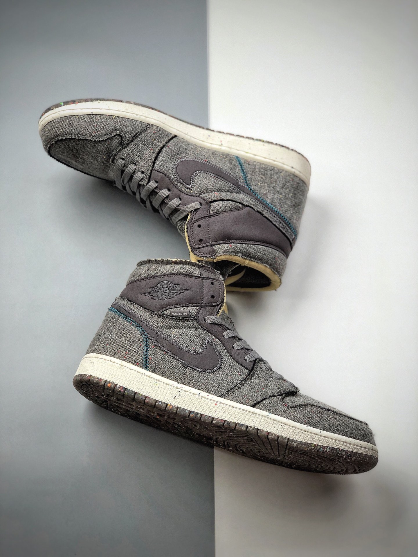 300 Air Jordan 1 Retro High OG 高帮 毛衣牛仔 AJ1 乔丹1代 CW2414-010