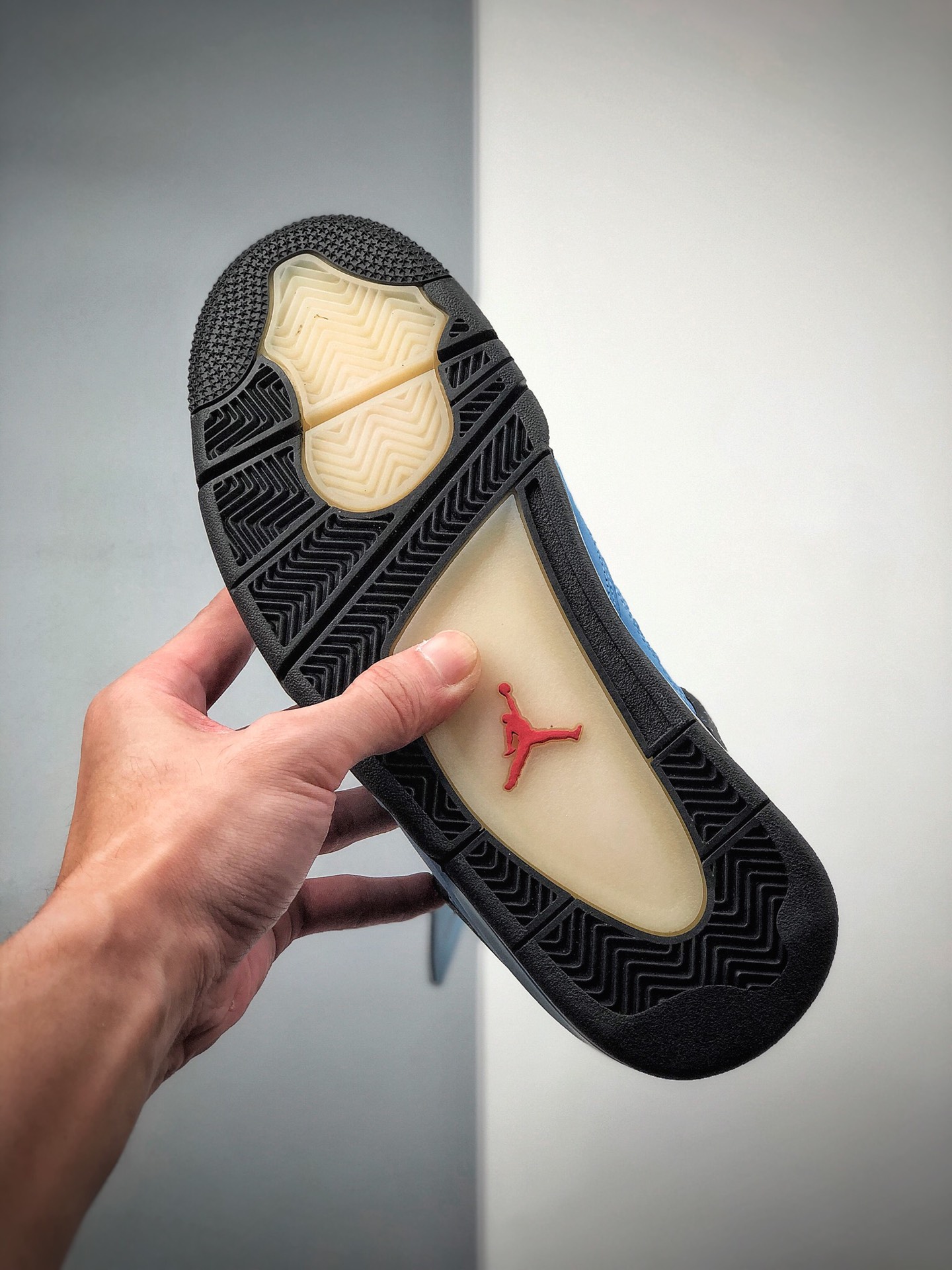 500  纯原 Air Jordan 4 x Travis scott Cactus Jack 冰蓝 308497-406