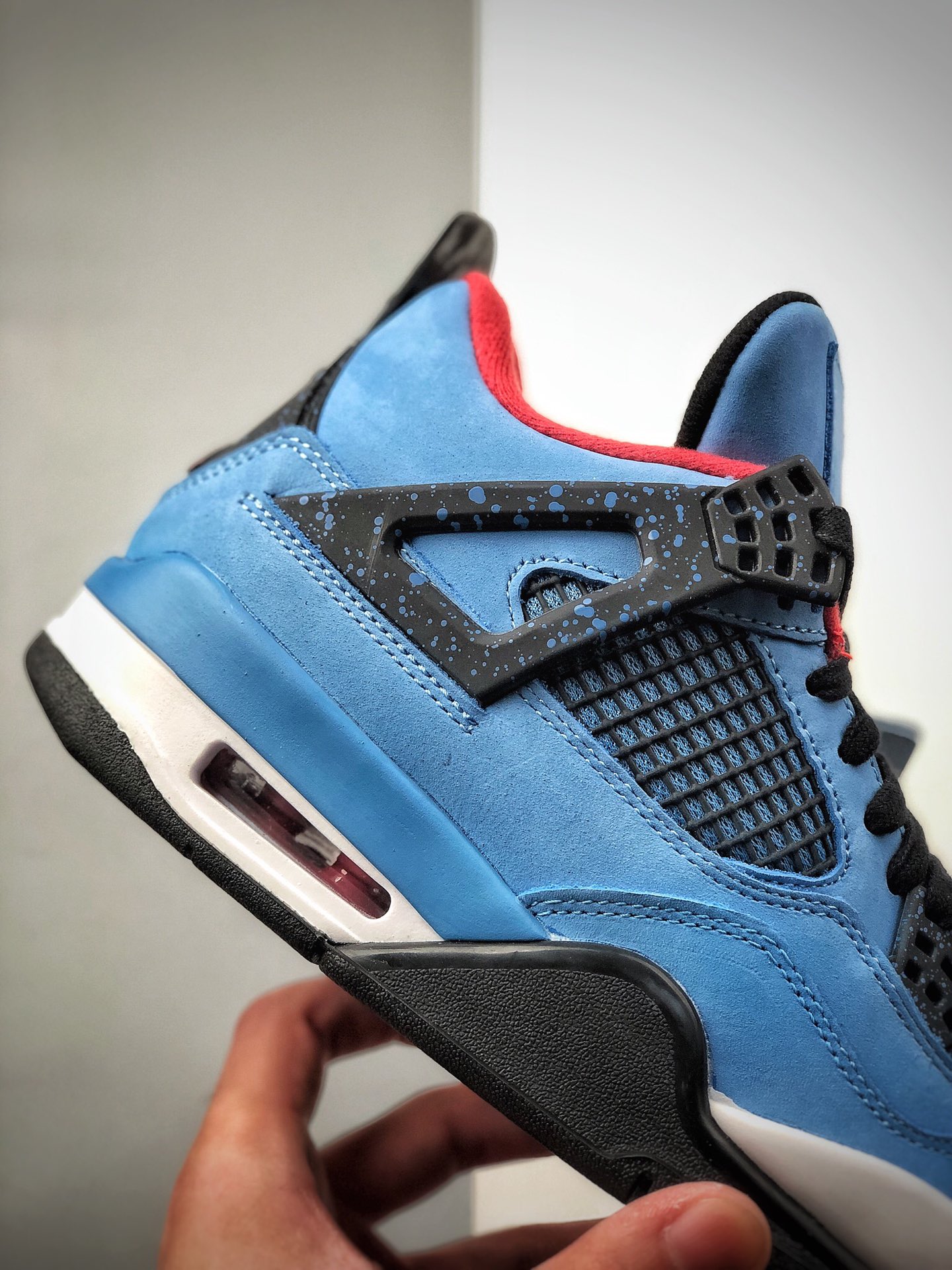 500  纯原 Air Jordan 4 x Travis scott Cactus Jack 冰蓝 308497-406