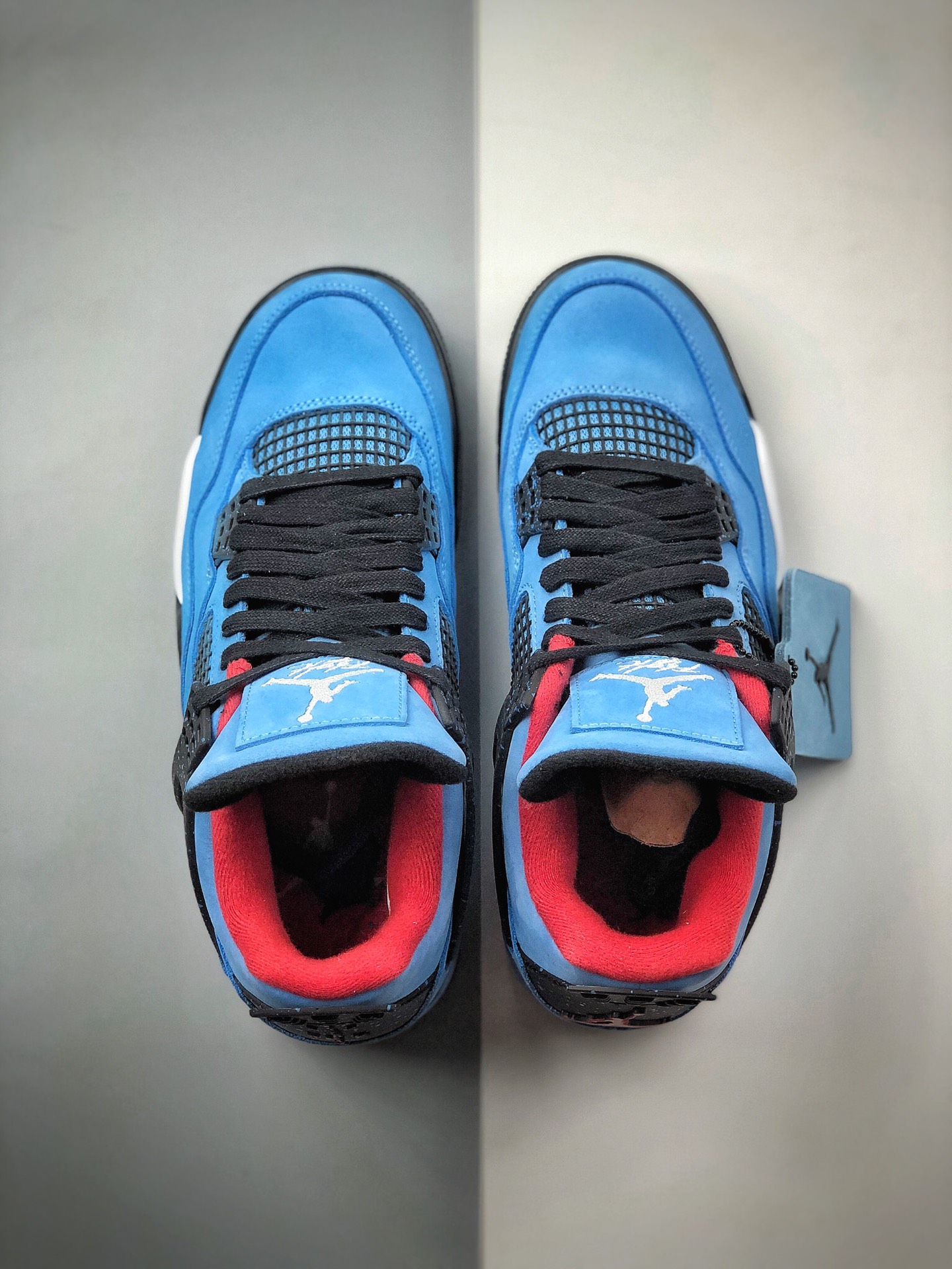 500  纯原 Air Jordan 4 x Travis scott Cactus Jack 冰蓝 308497-406