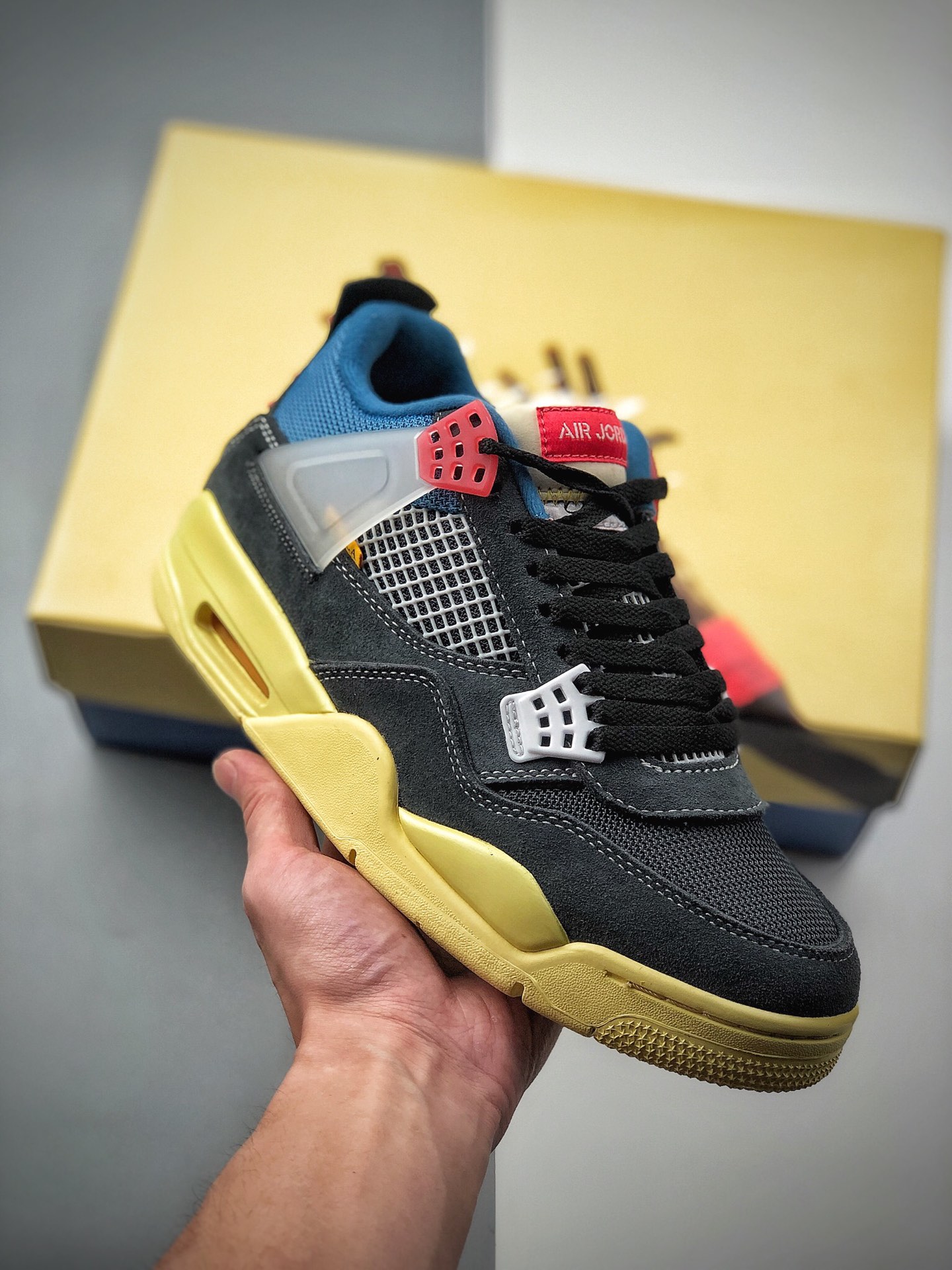 480  纯原版本（Lg）Union x Air Jordan 4 Retro SP 联盟骑士 AJ4 乔丹4代DC9533-001