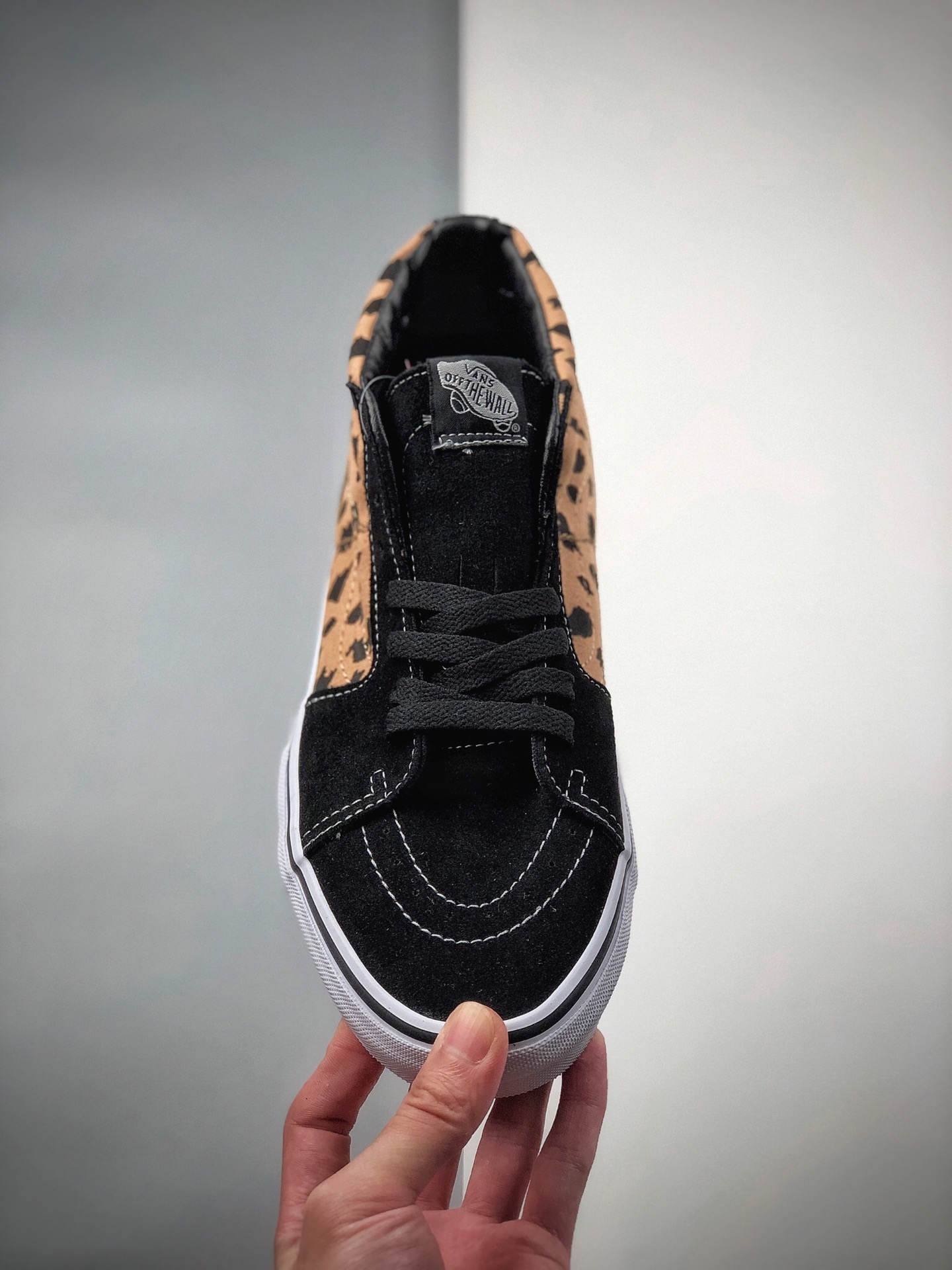 160  Supreme Vans联名Sk8 Mid Velvet Leopard Royal 蓝豹纹 VN0A347UOPK