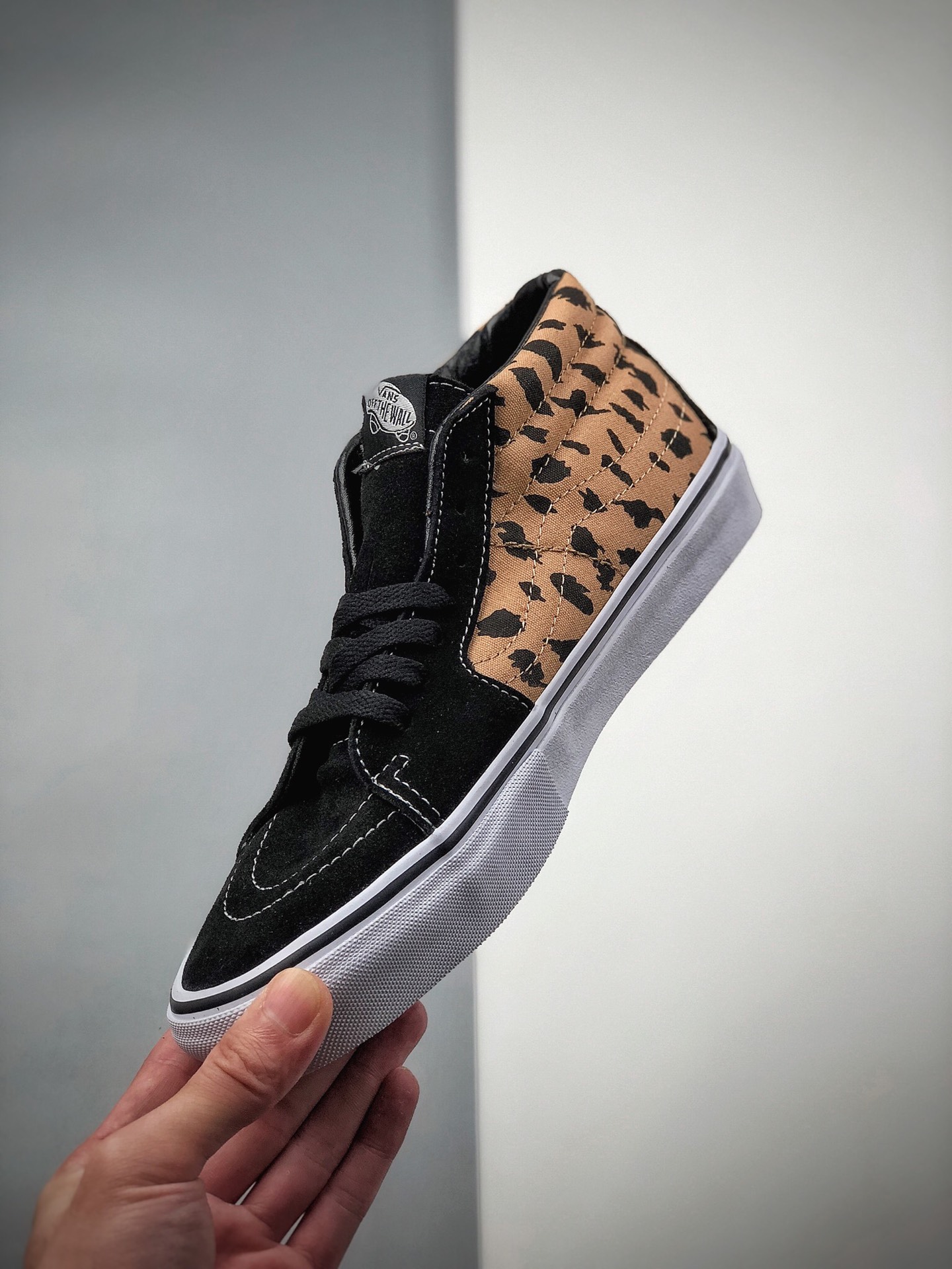 160  Supreme Vans联名Sk8 Mid Velvet Leopard Royal 蓝豹纹 VN0A347UOPK