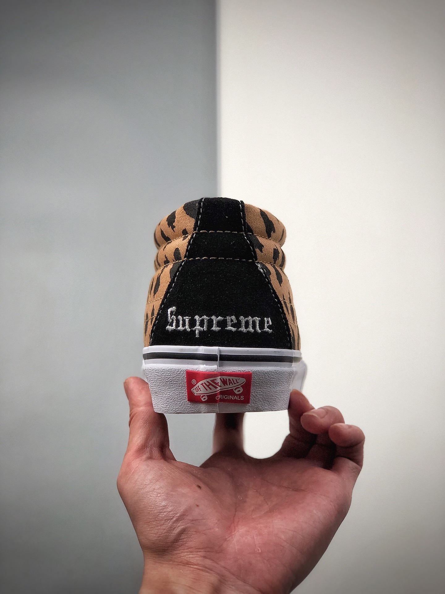 160  Supreme Vans联名Sk8 Mid Velvet Leopard Royal 蓝豹纹 VN0A347UOPK