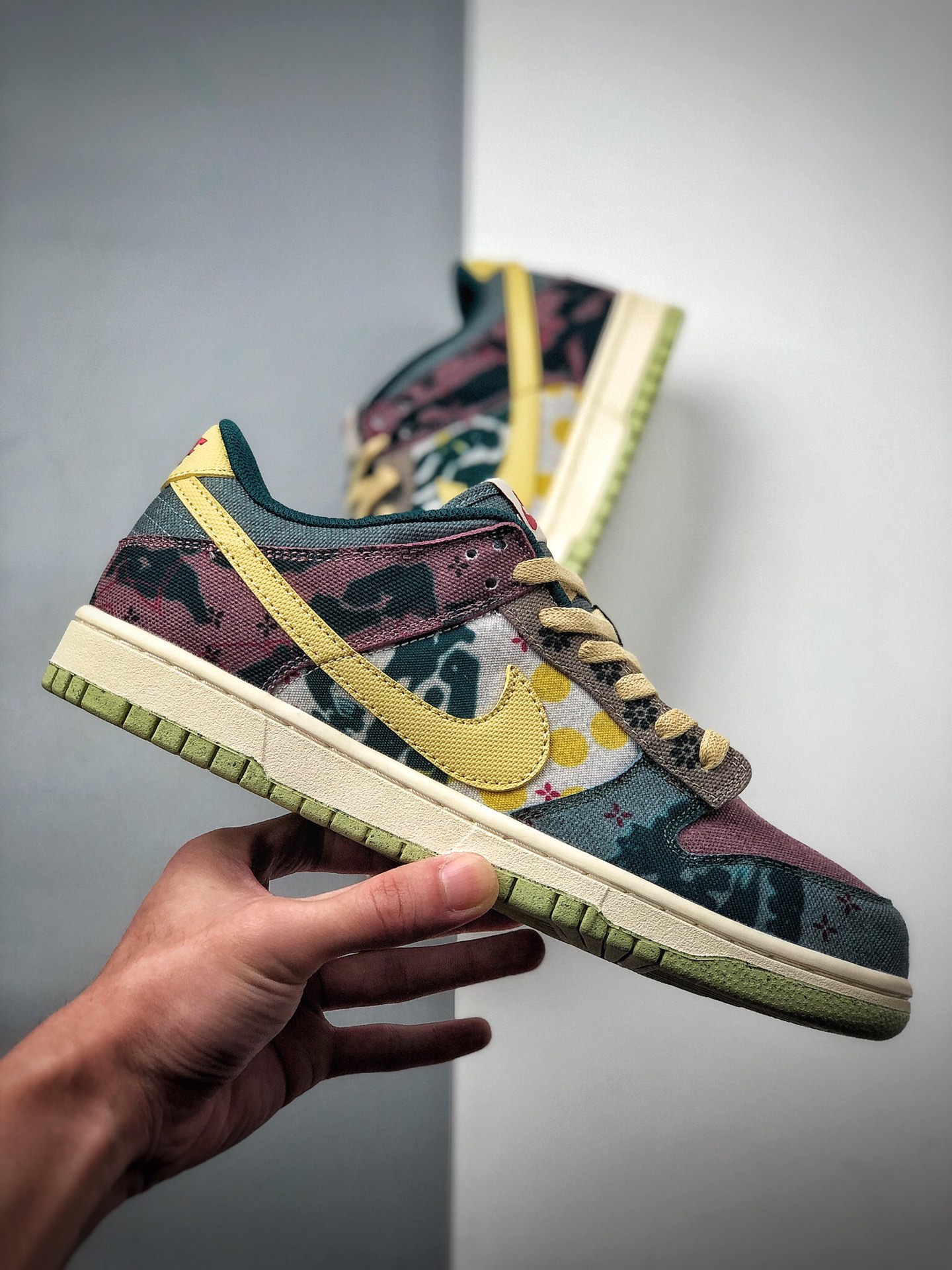 250 耐克Nike SB Dunk Low ”Lemon Wash”扣篮系列低帮休闲运动滑板板鞋“拼色扎染印花水洗” CZ9747-900
