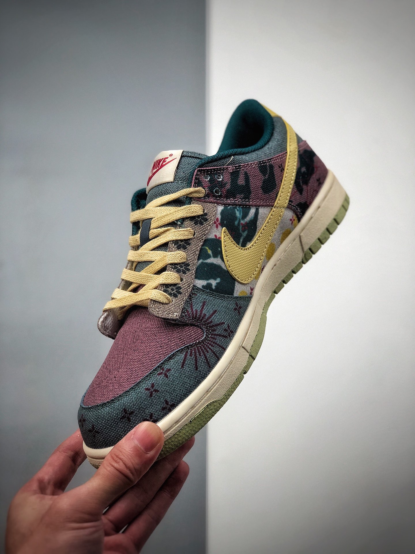 250 耐克Nike SB Dunk Low ”Lemon Wash”扣篮系列低帮休闲运动滑板板鞋“拼色扎染印花水洗” CZ9747-900
