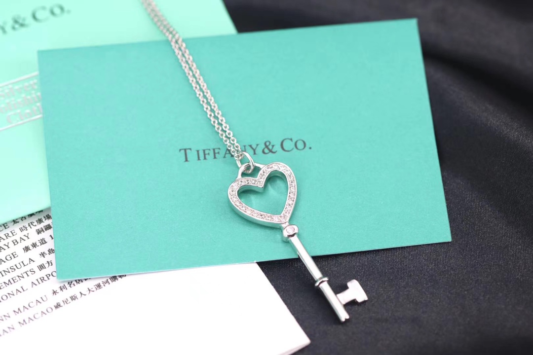 Tiffany & Co. Tiffany&Co.心形钥匙项链 纯银