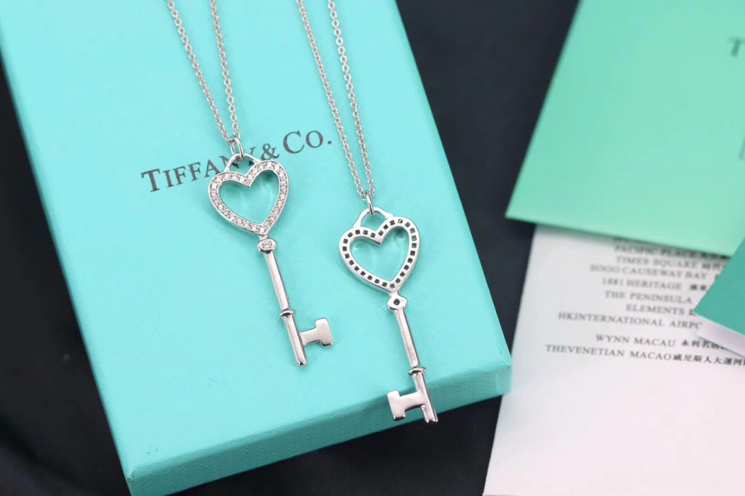 Tiffany & Co. Tiffany&Co.心形钥匙项链 纯银