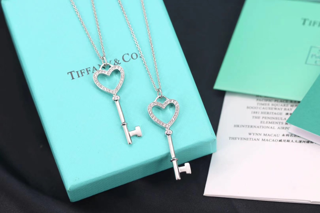 Tiffany & Co. Tiffany&Co.心形钥匙项链 纯银