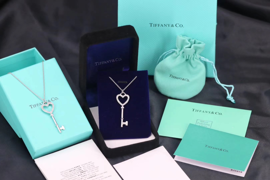 Tiffany & Co. Tiffany&Co.心形钥匙项链 纯银