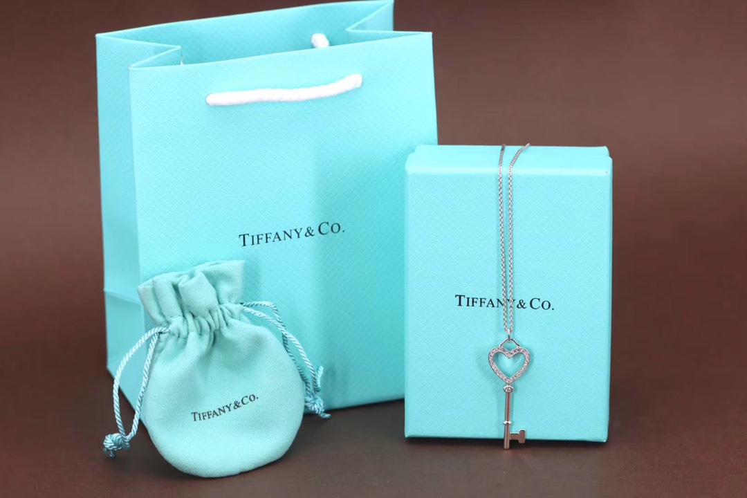 Tiffany & Co. Tiffany&Co.心形钥匙项链 纯银