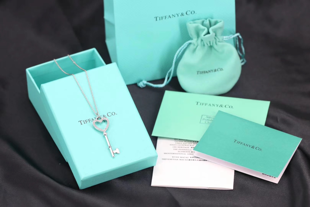 Tiffany & Co. Tiffany&Co.心形钥匙项链 纯银