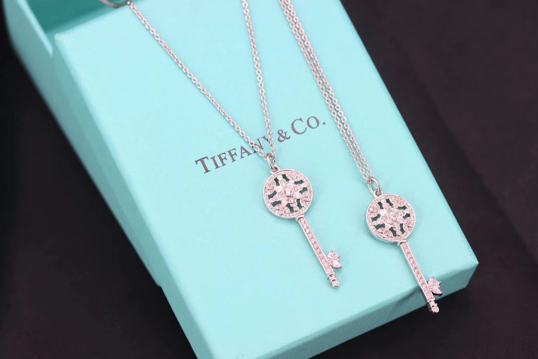 Tiffany & Co. Tiffany&Co.花型钥匙项链 纯银