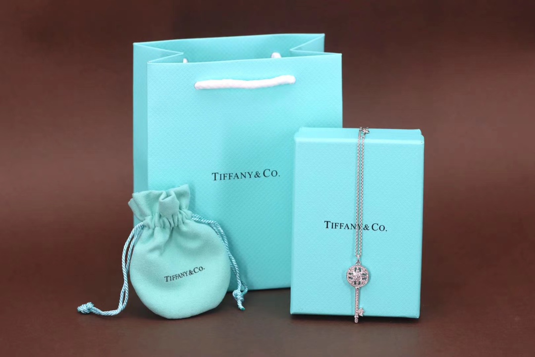 Tiffany & Co. Tiffany&Co.心形钥匙项链 纯银