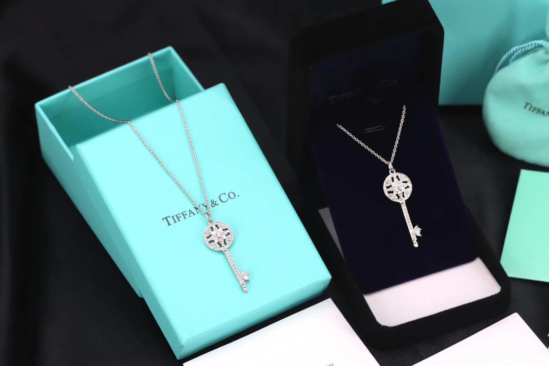 Tiffany & Co. Tiffany&Co.心形钥匙项链 纯银
