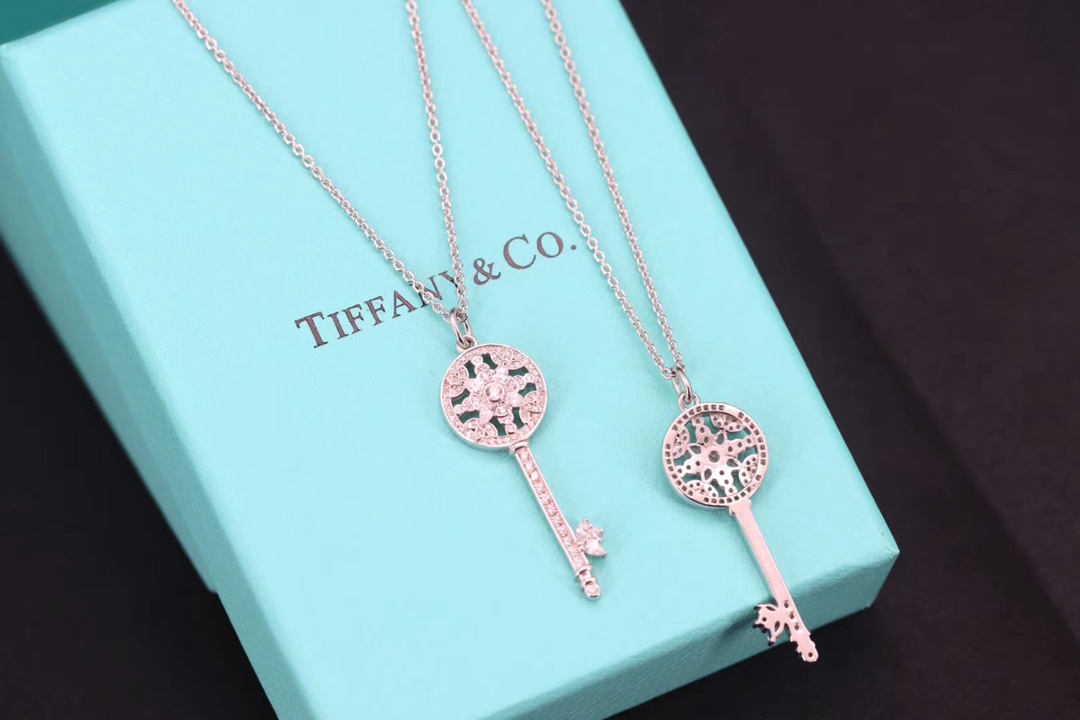 Tiffany & Co. Tiffany&Co.心形钥匙项链 纯银