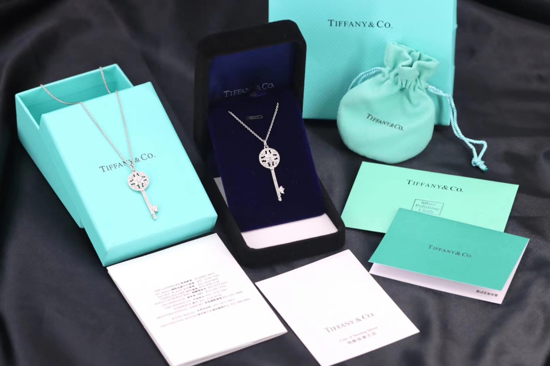Tiffany & Co. Tiffany&Co.心形钥匙项链 纯银