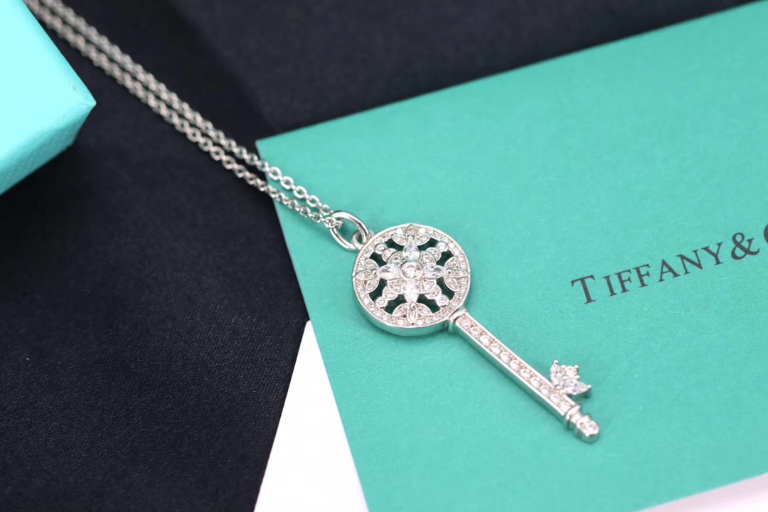 Tiffany & Co. Tiffany&Co.心形钥匙项链 纯银